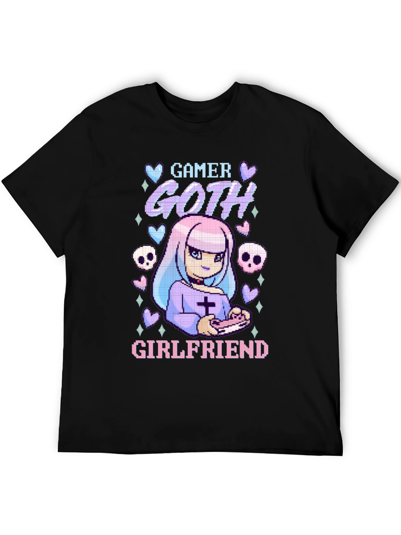 Gamer Goth Girlfriend Black T-Shirt