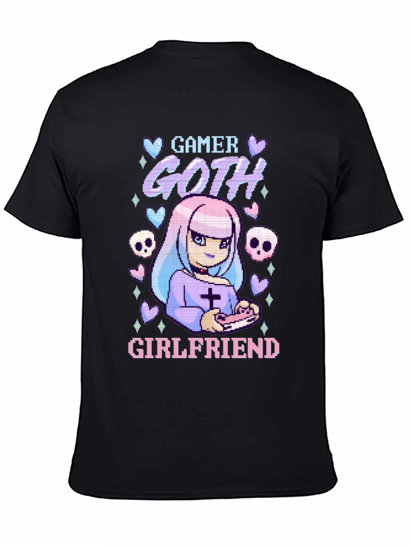 Gamer Goth Girlfriend Black T-Shirt