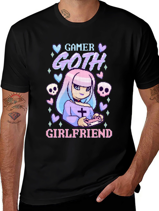Gamer Goth Girlfriend Black T-Shirt