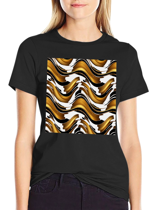 Abstract Wave Pattern T-Shirt