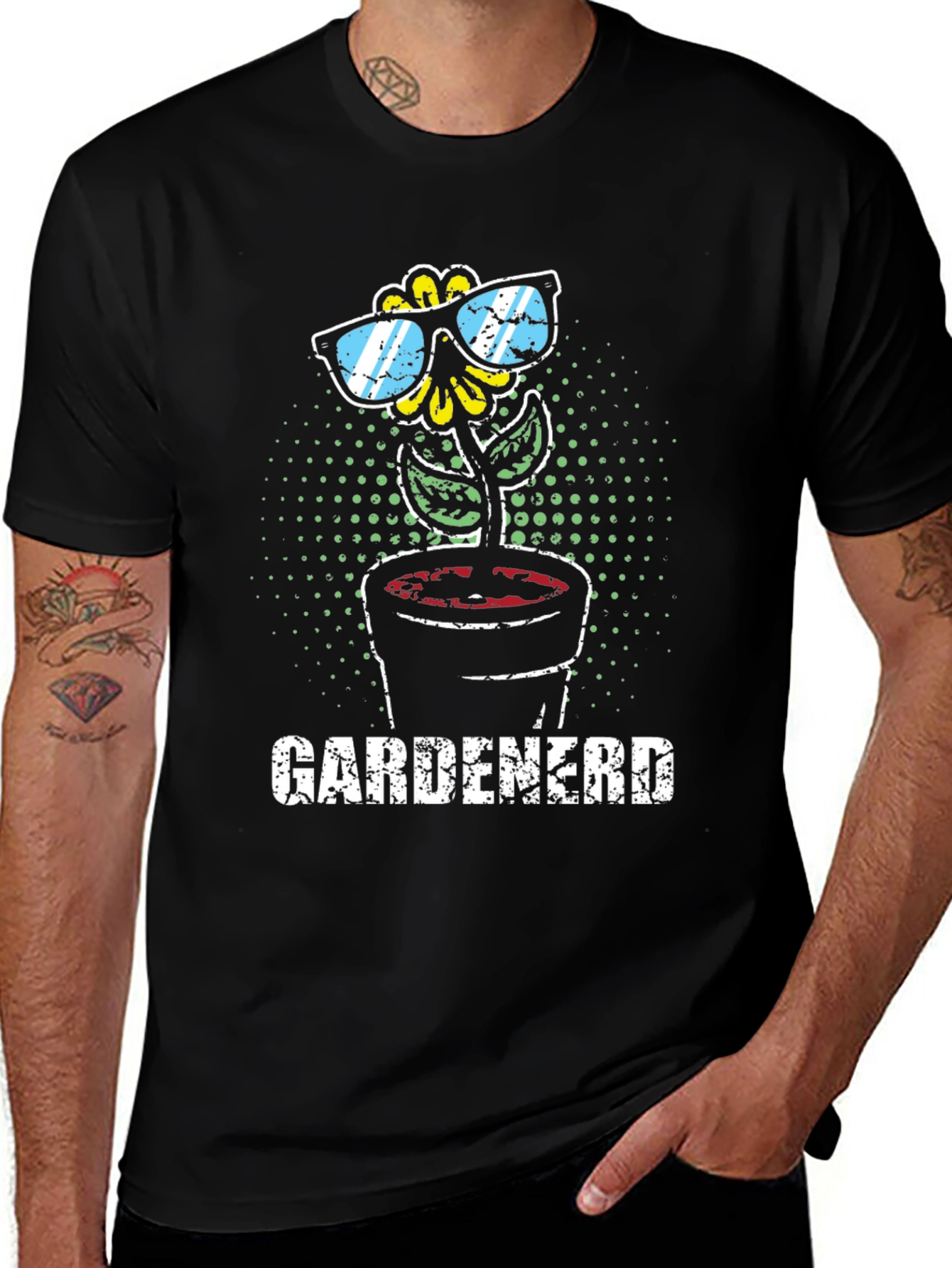 Gardenerd T-Shirt - Sunflower Sunglasses Novelty Tee