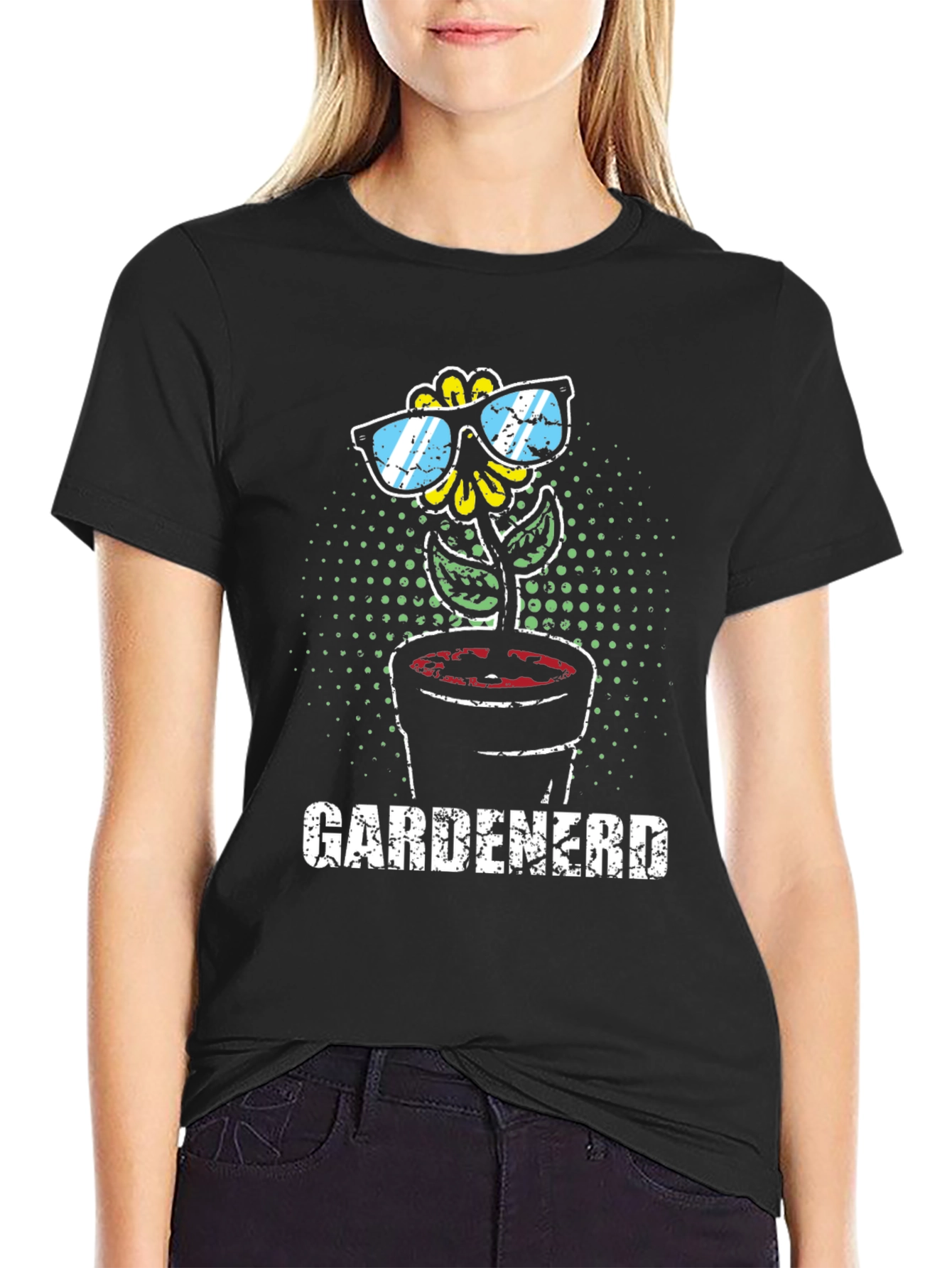 Gardenerd T-Shirt - Sunflower Sunglasses Novelty Tee