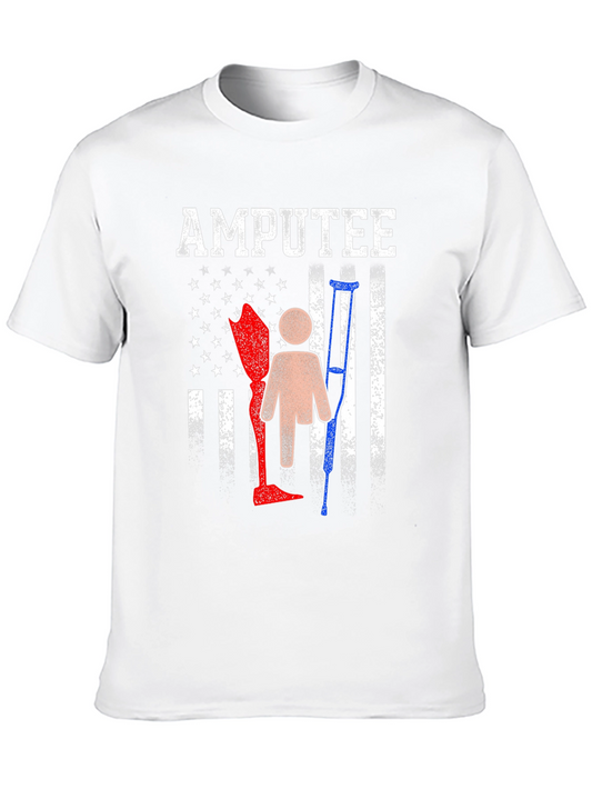 Amputee Pride T-Shirt - American Flag Design