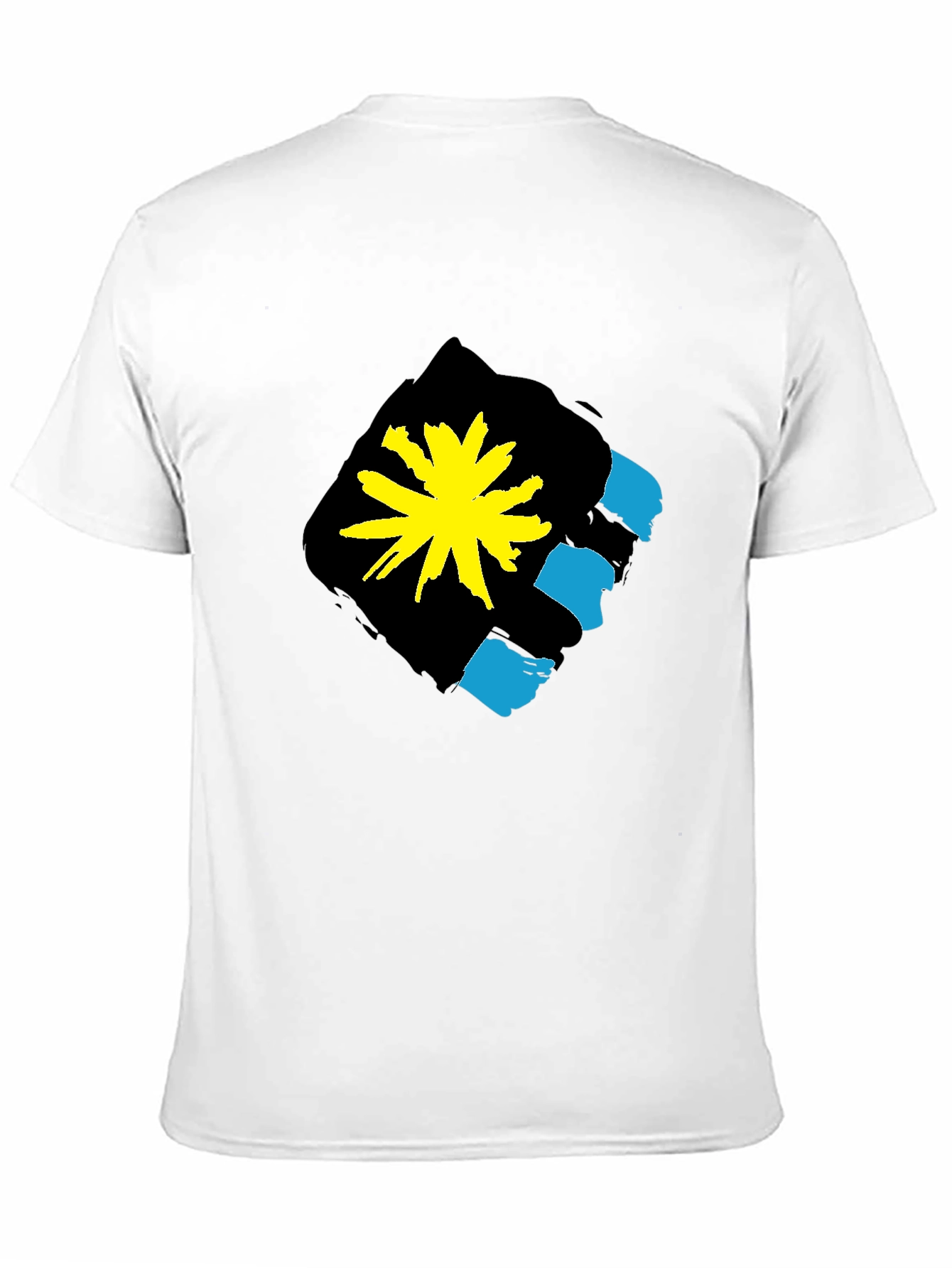 Graphic Print Crew Neck T-Shirt - Antigua Flag