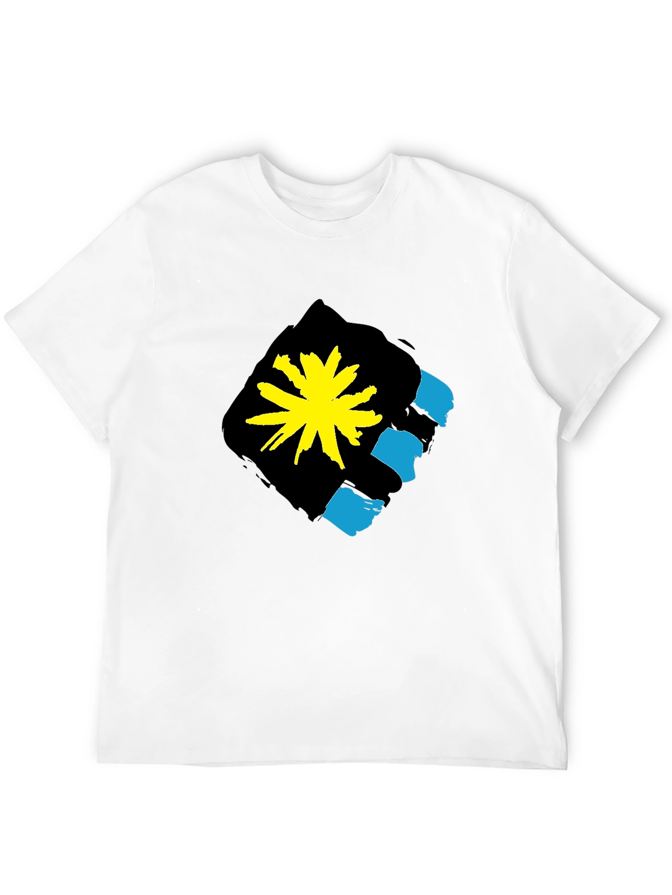Graphic Print Crew Neck T-Shirt - Antigua Flag