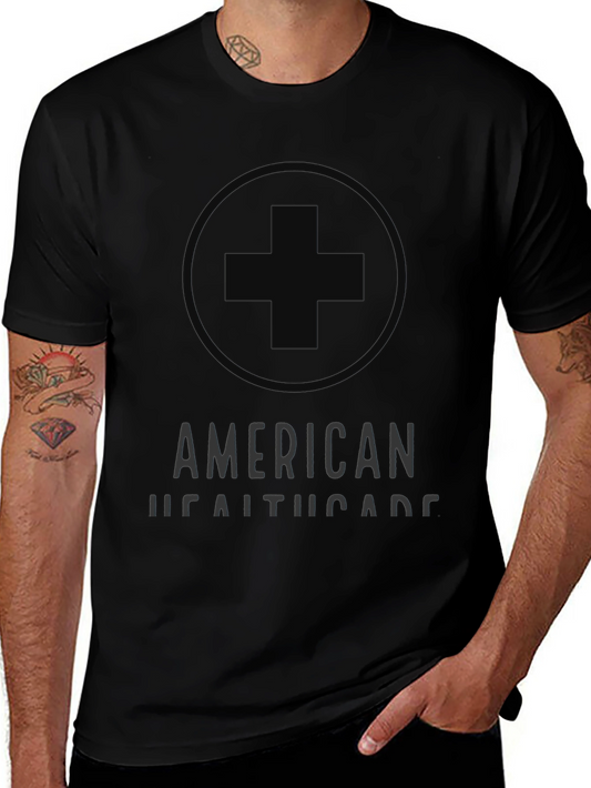 American Healthcare Plus Symbol Black T-Shirt