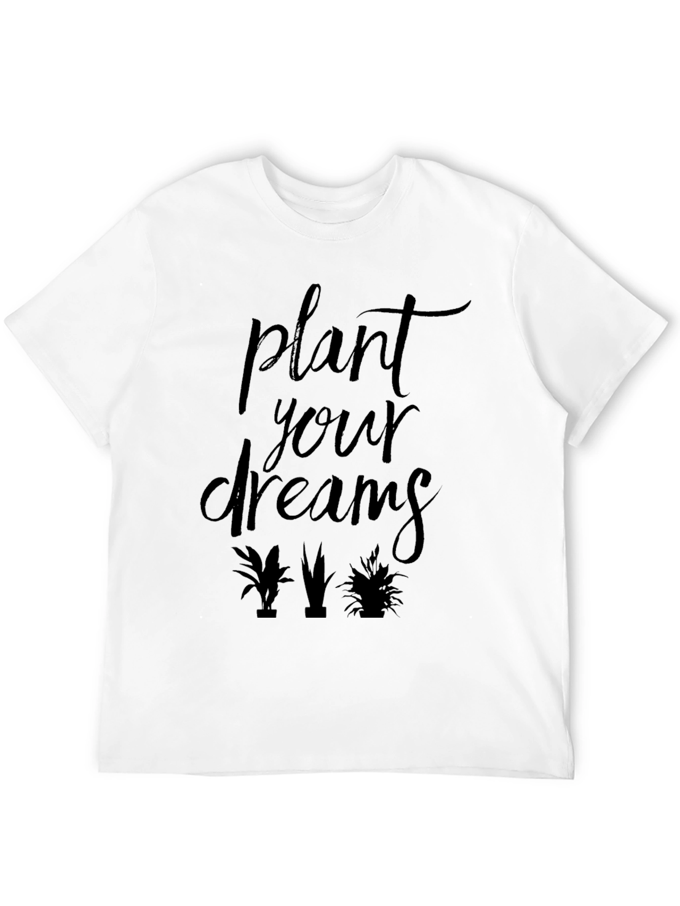 Plant Your Dreams Graphic Tee - Black