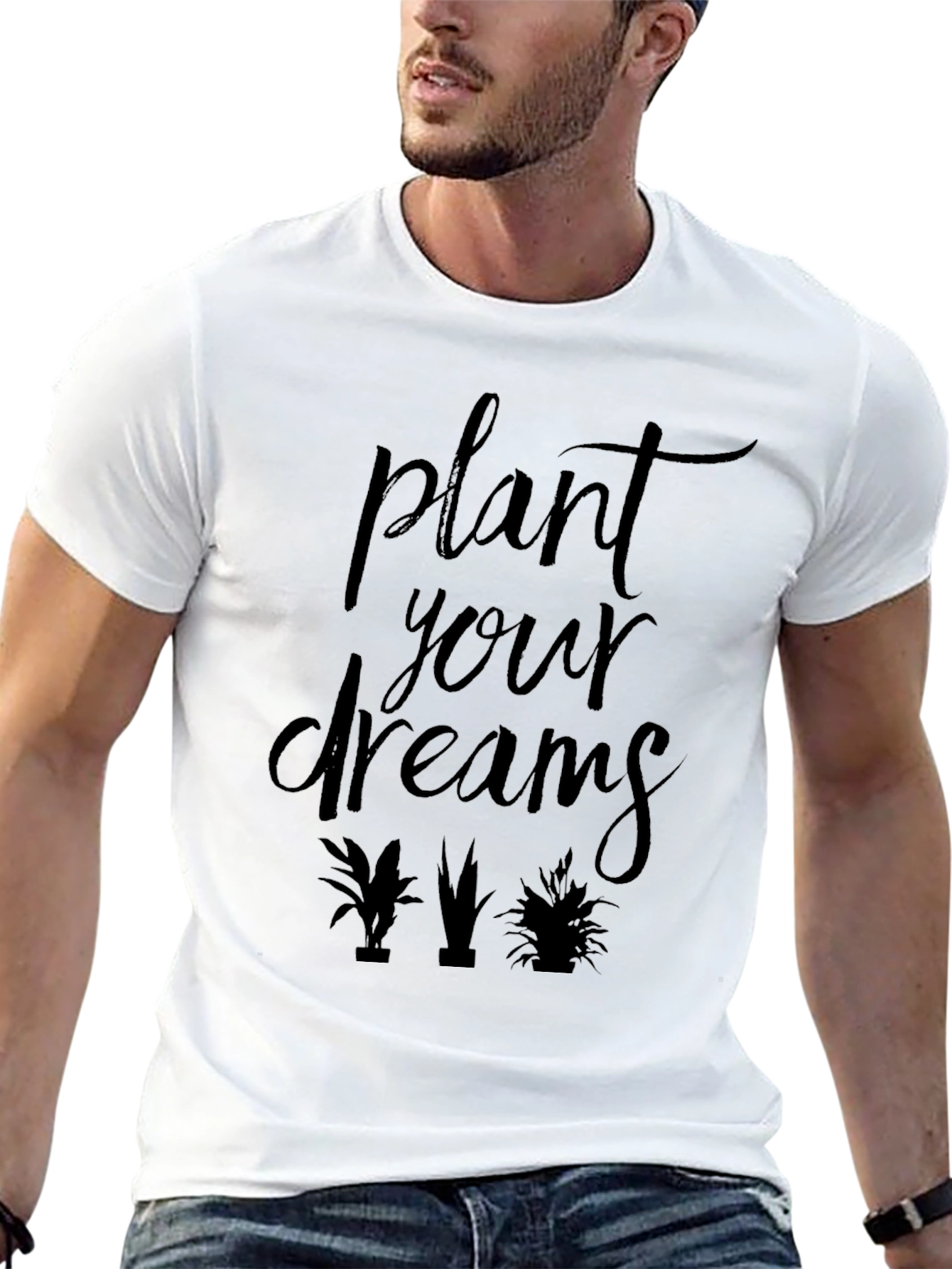 Plant Your Dreams Graphic Tee - Black