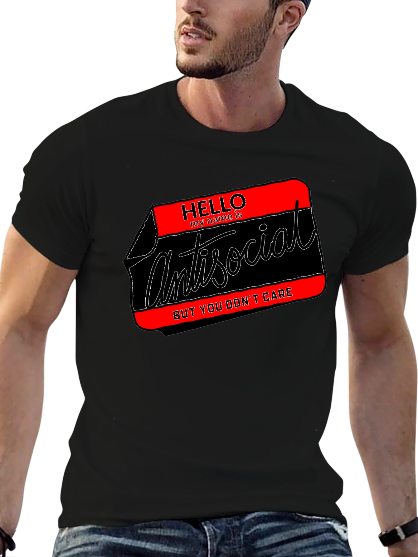 Antisocial Tee: Hello My Name is Introvert