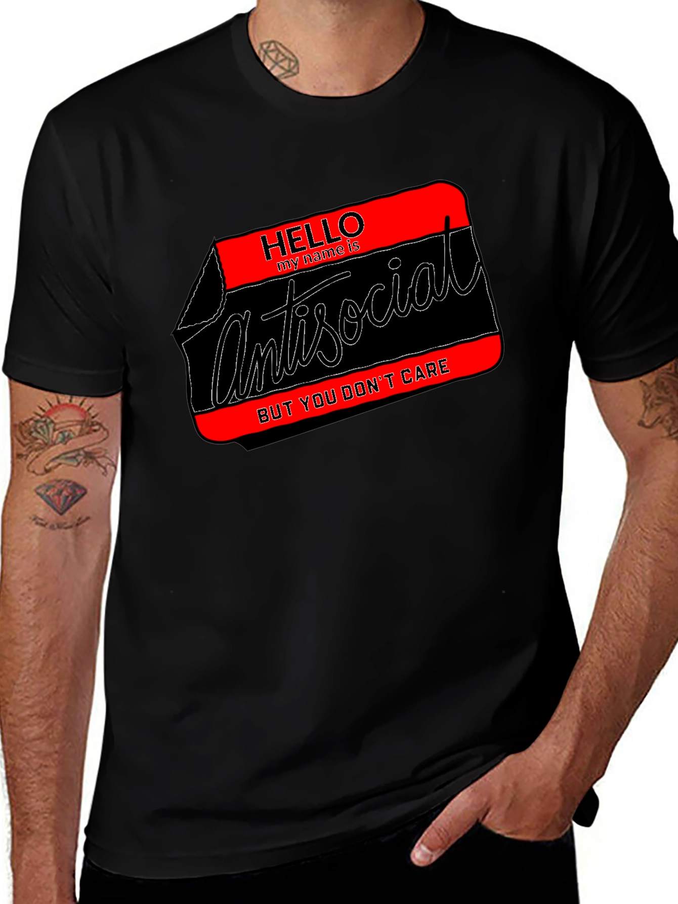 Antisocial Tee: Hello My Name is Introvert