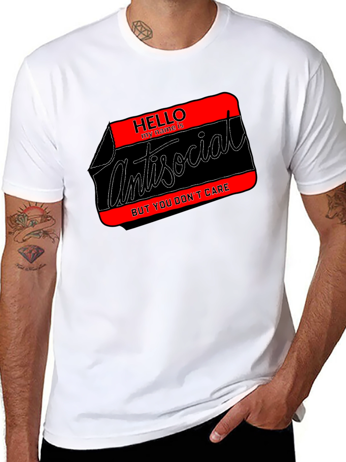 Antisocial Tee: Hello My Name is Introvert