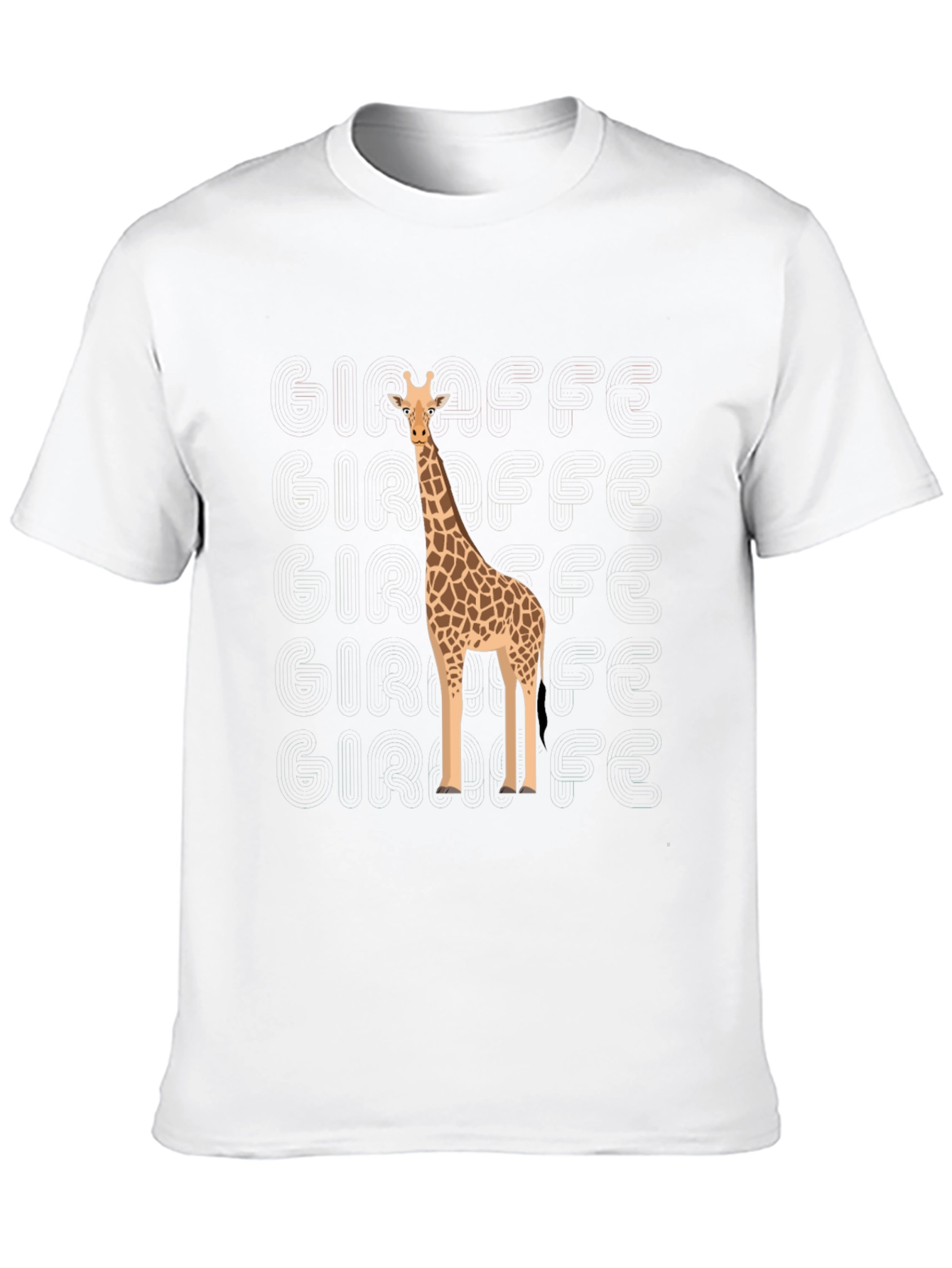 Giraffe Graphic Black T-Shirt - Mens Fashion Tee