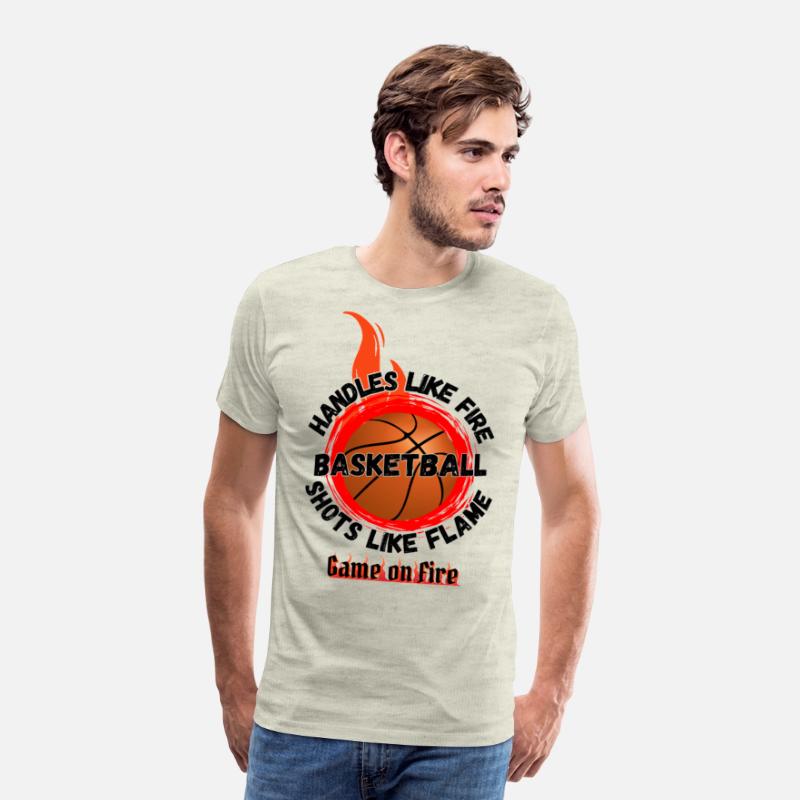 Game On Fire Basketball Flame Tee