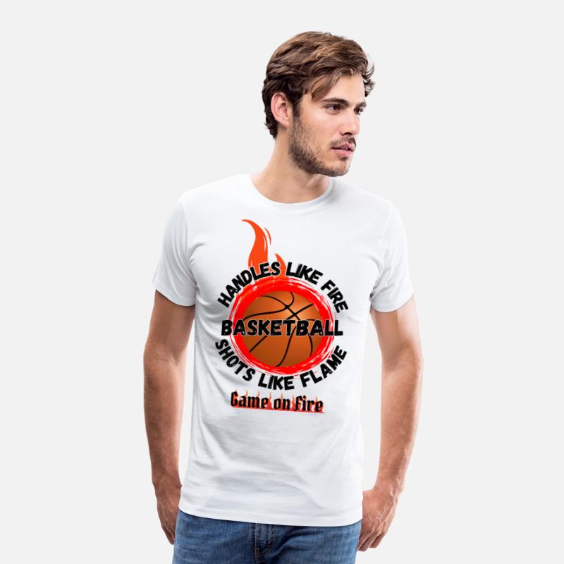 Game On Fire Basketball Flame Tee
