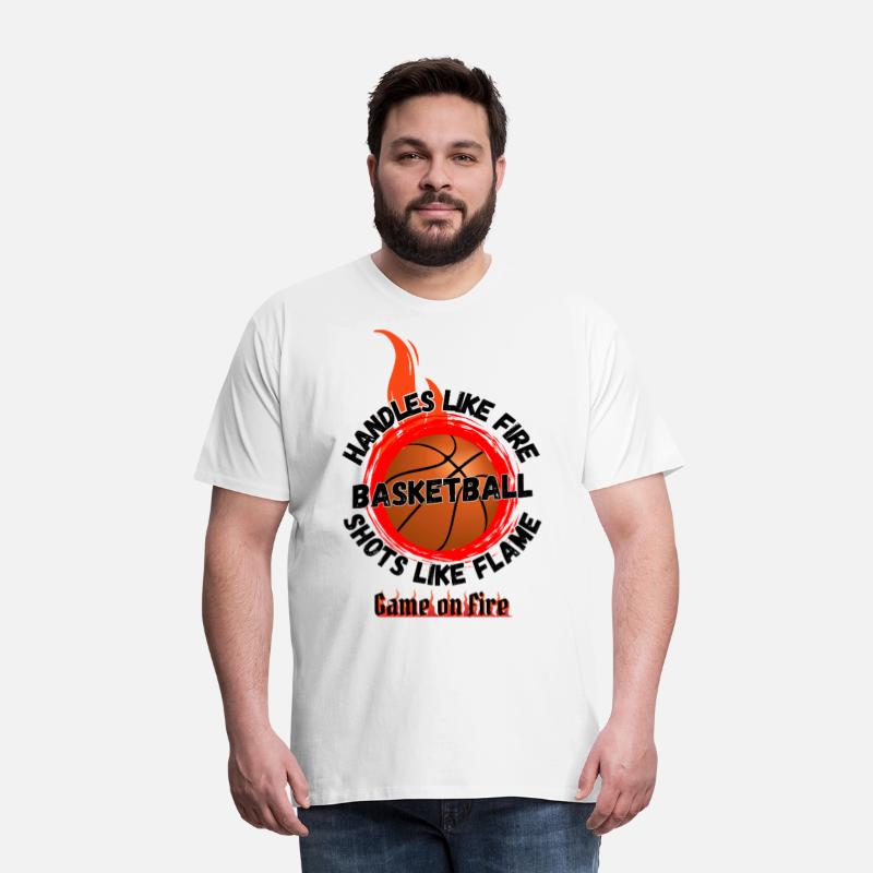 Game On Fire Basketball Flame Tee