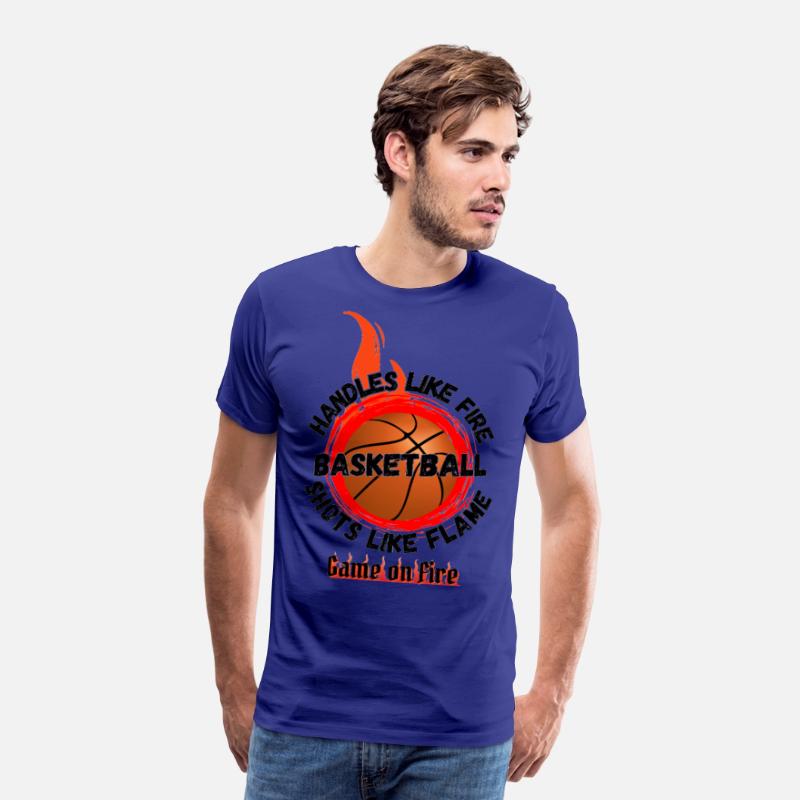 Game On Fire Basketball Flame Tee