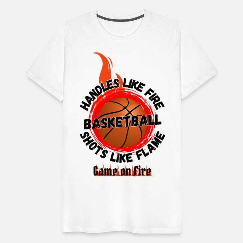 Game On Fire Basketball Flame Tee