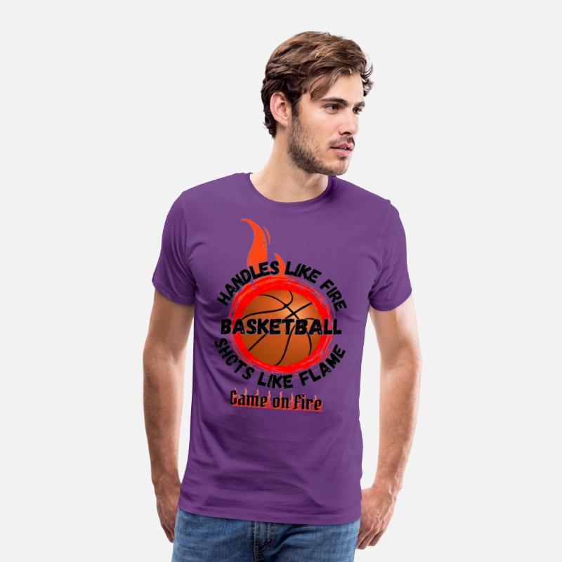 Game On Fire Basketball Flame Tee