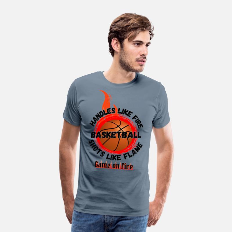 Game On Fire Basketball Flame Tee