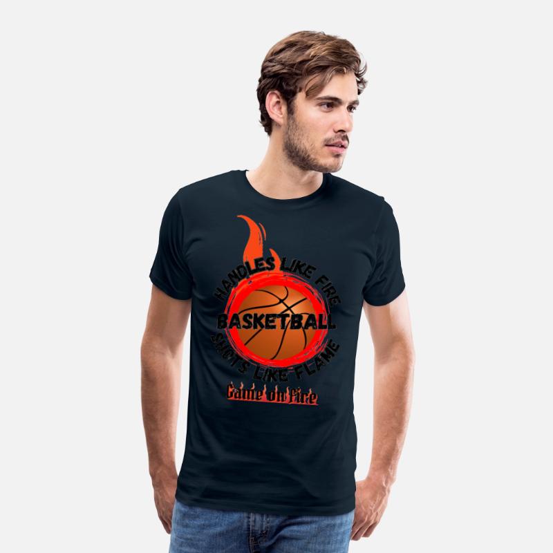 Game On Fire Basketball Flame Tee