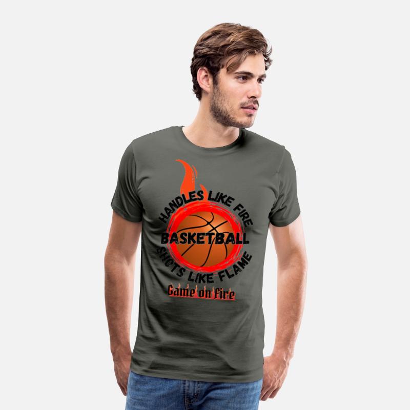 Game On Fire Basketball Flame Tee