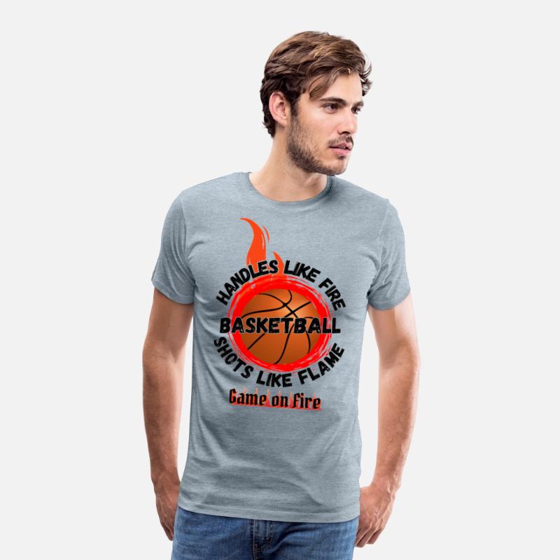 Game On Fire Basketball Flame Tee
