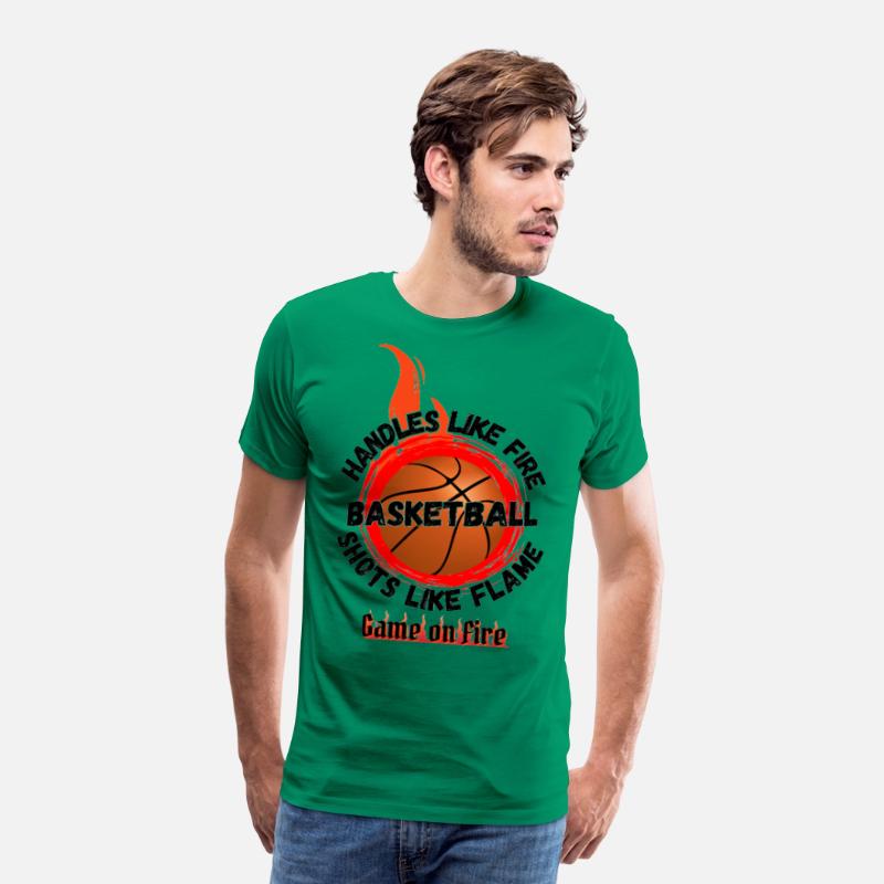 Game On Fire Basketball Flame Tee
