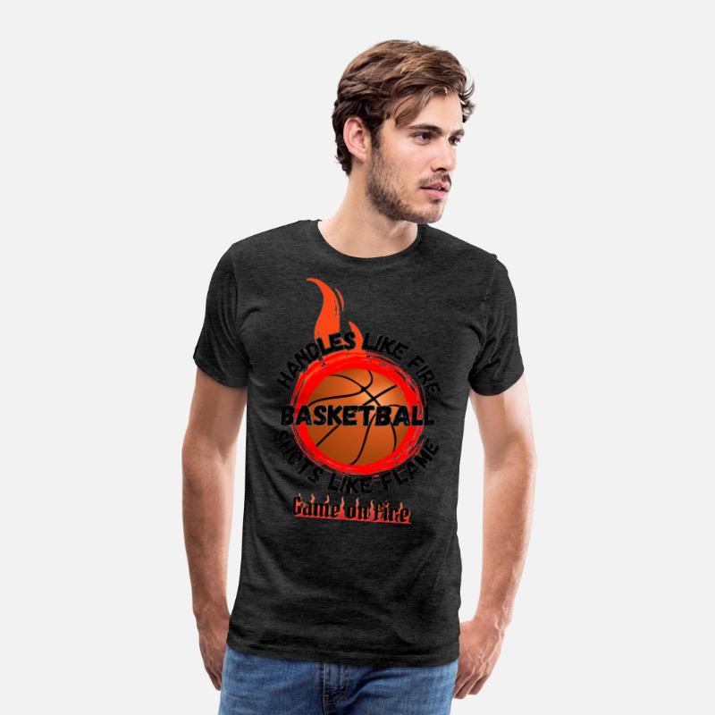 Game On Fire Basketball Flame Tee