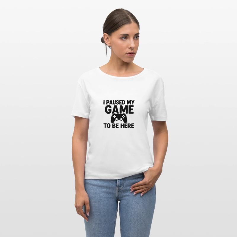 gamer, gaming quote, paused my game, video game h