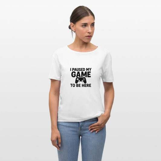 gamer, gaming quote, paused my game, video game h