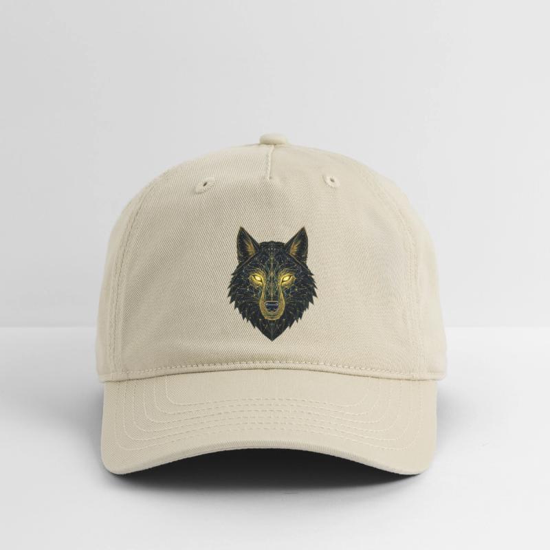 Geometric Neon Wolf Illustration
