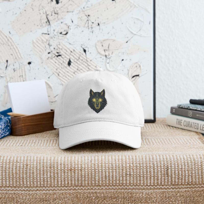 Geometric Neon Wolf Illustration