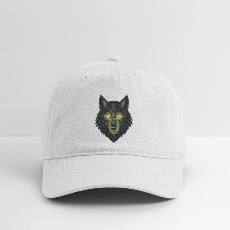 Geometric Neon Wolf Illustration