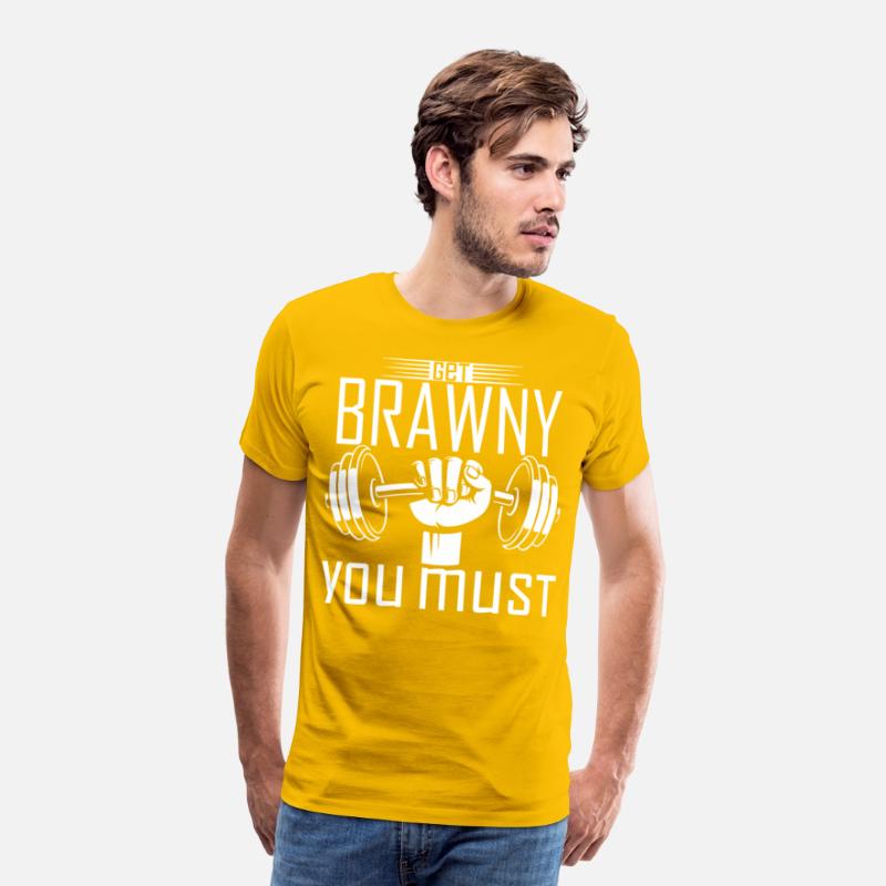 Get brawny gym shirt and tank top- must have!