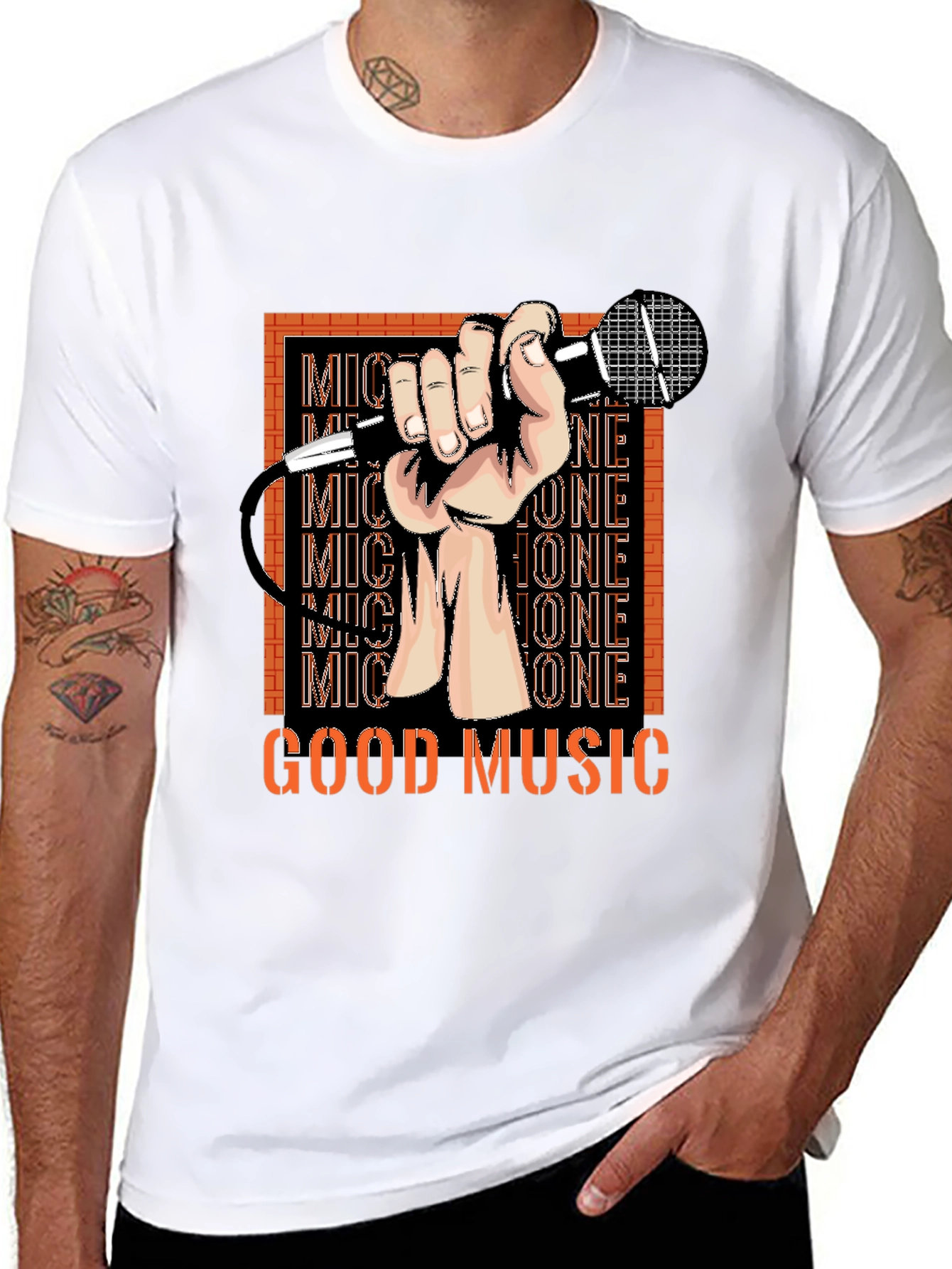 Good Music T-Shirt - Microphone Graphic Tee