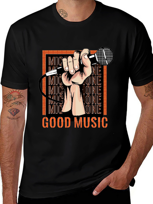 Good Music T-Shirt - Microphone Graphic Tee
