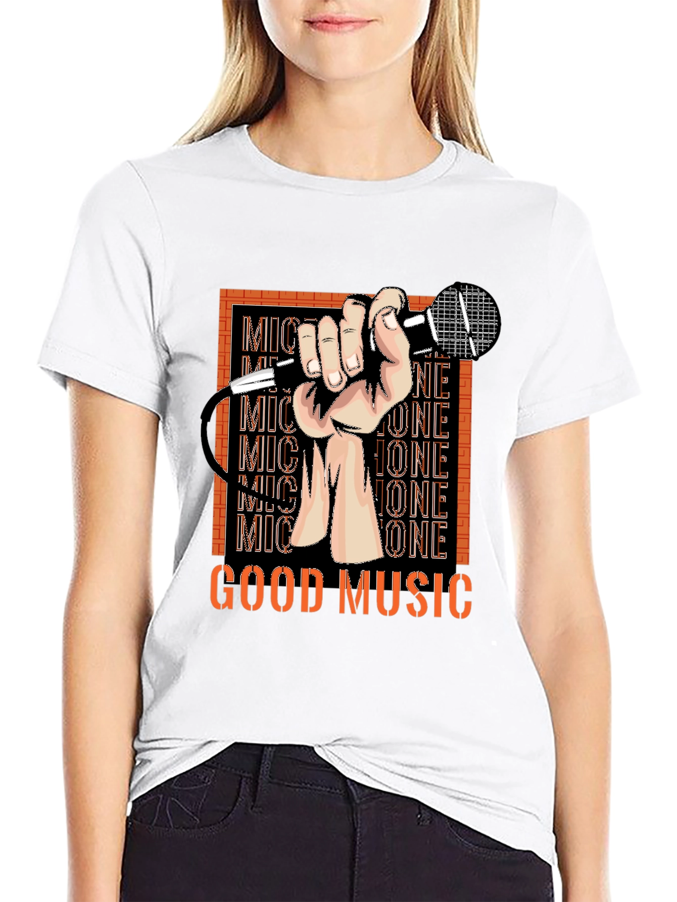 Good Music T-Shirt - Microphone Graphic Tee