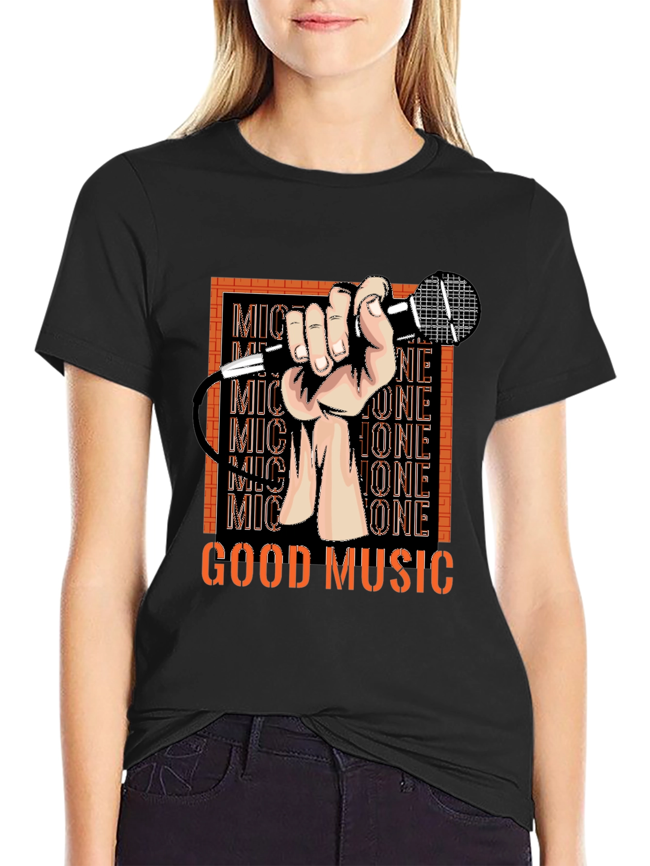 Good Music T-Shirt - Microphone Graphic Tee