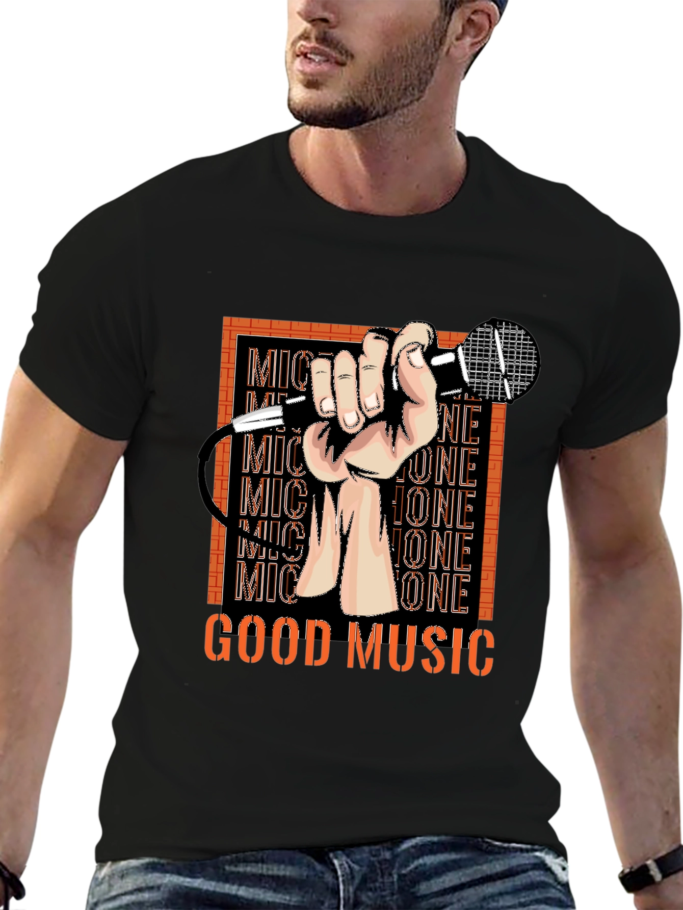 Good Music T-Shirt - Microphone Graphic Tee