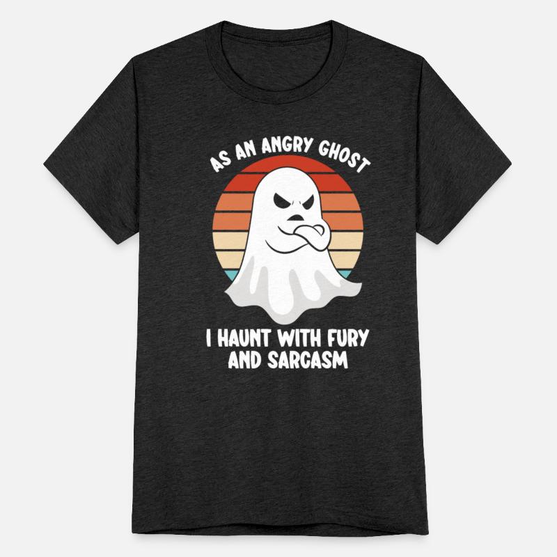 Ghost Hunter Funny Ghost Angry Ghost Halloween