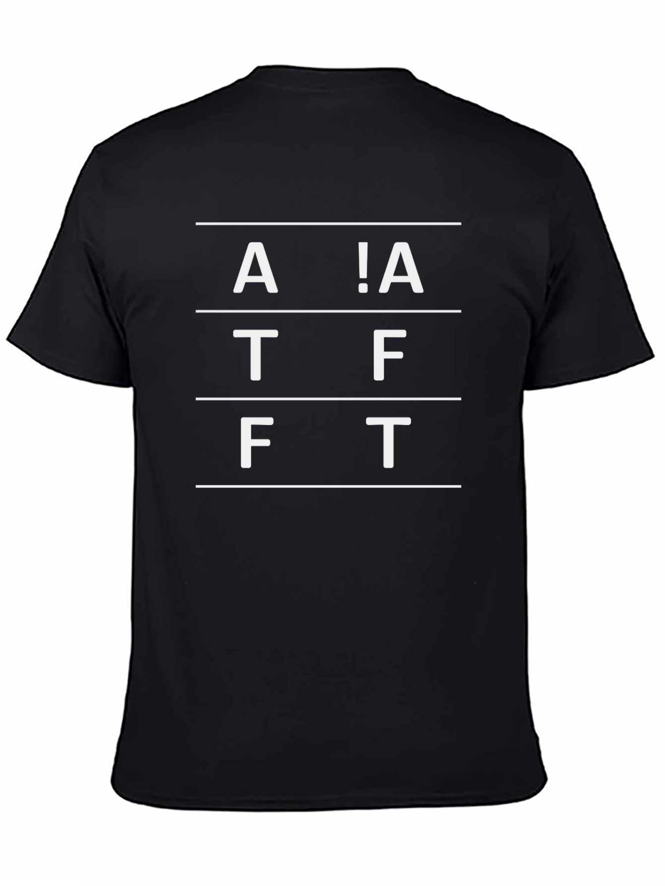 A!A TFT Graphic Tee - Black Cotton Comfort