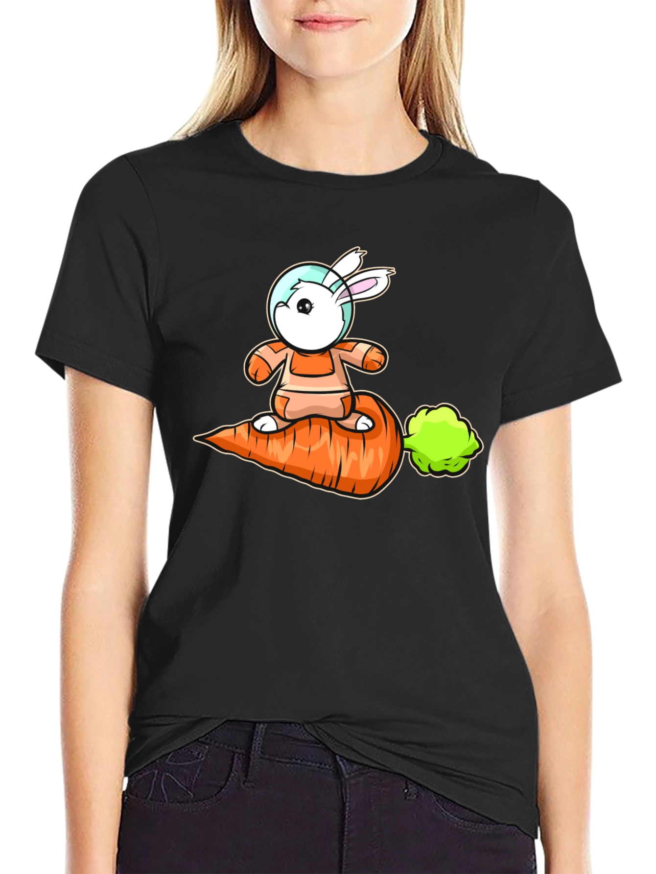 Astronaut Bunny Carrot T-Shirt