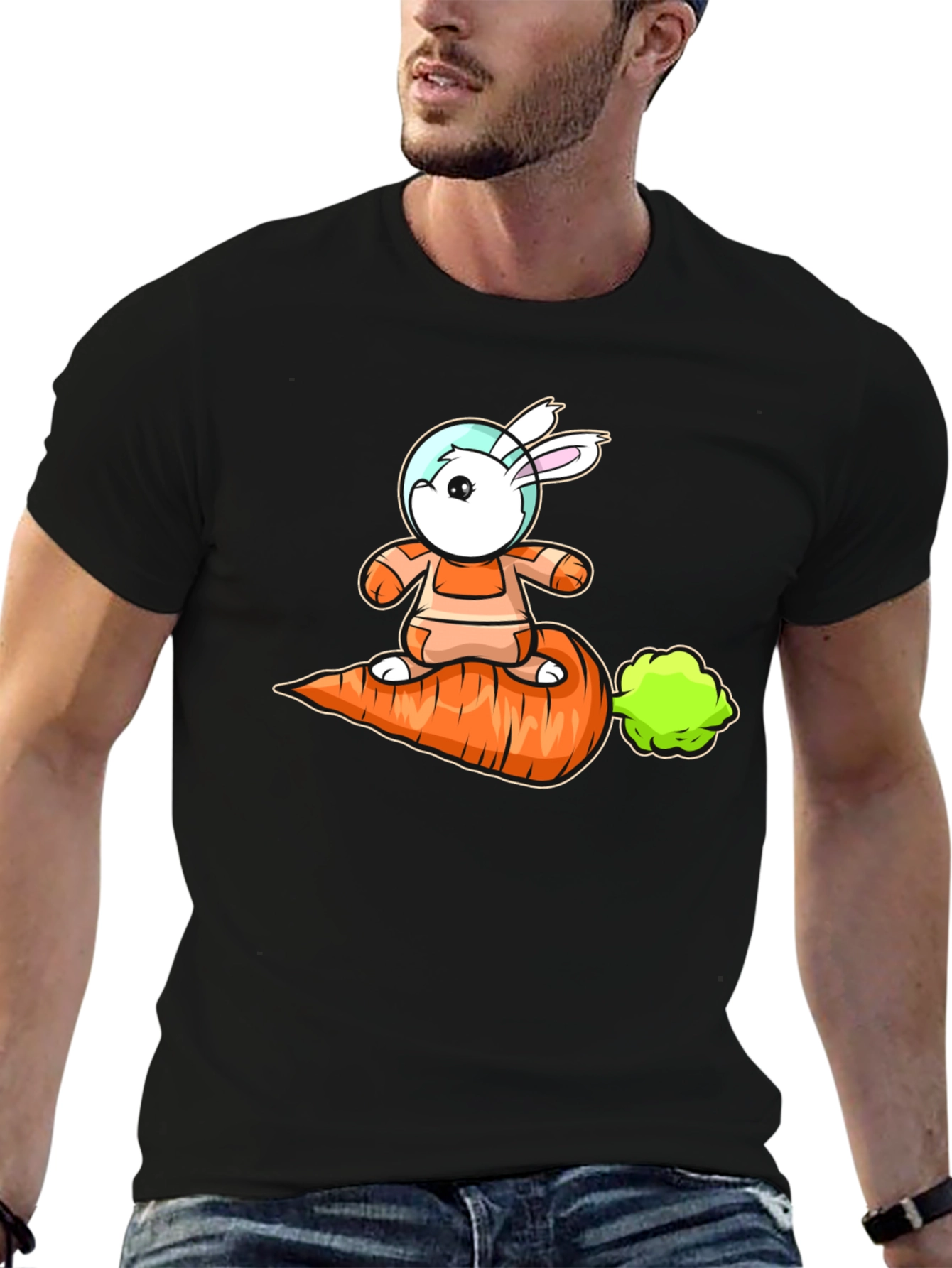 Astronaut Bunny Carrot T-Shirt