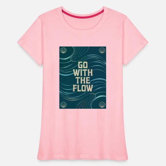 Go With The Flow - Vintage Motivational Quote