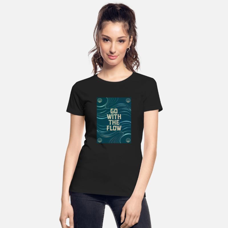 Go With The Flow - Vintage Motivational Quote