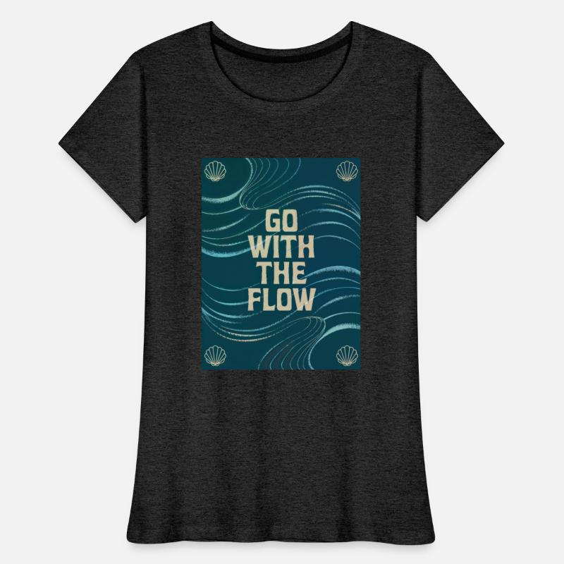 Go With The Flow - Vintage Motivational Quote