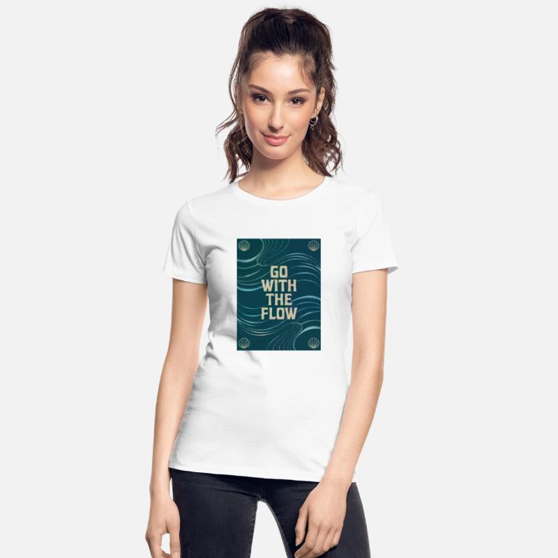 Go With The Flow - Vintage Motivational Quote