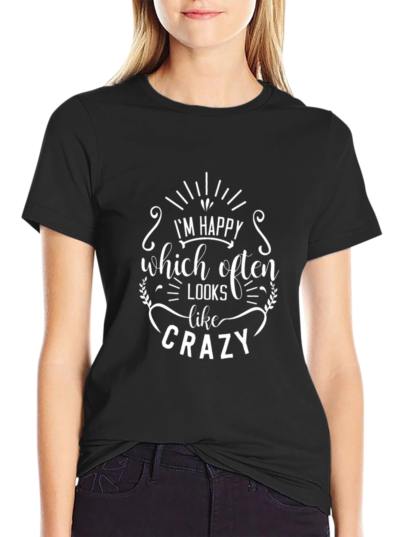 Happy Crazy Graphic T-Shirt