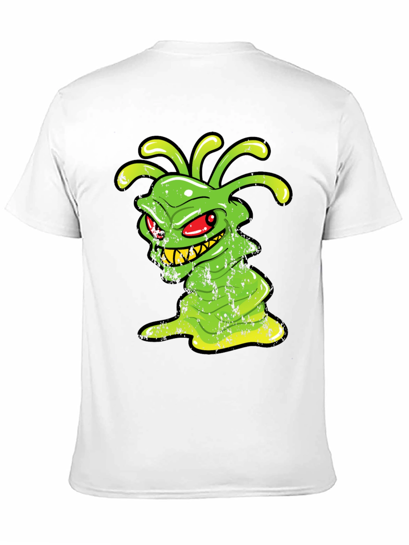 Green Alien Monster Graphic T-Shirt