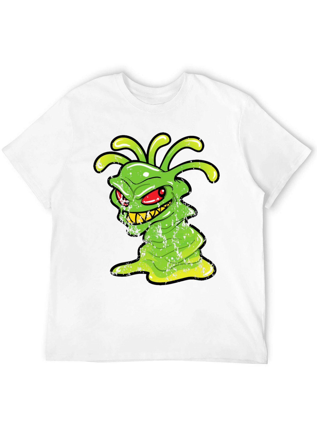 Green Alien Monster Graphic T-Shirt